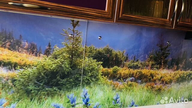 Фартук для кухни стеклянный