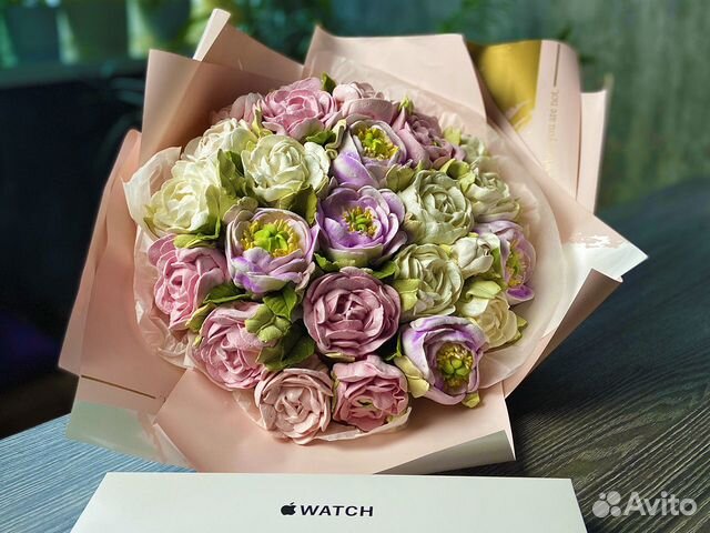 Съедобный букет из зефира. Разнообразие вкусов