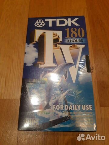 Новая видеокассета TDK 180 VHS For daily use