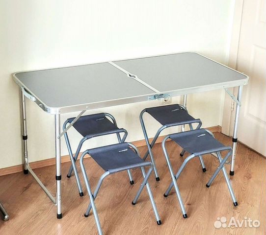 Стол туристический складной + 4 стула