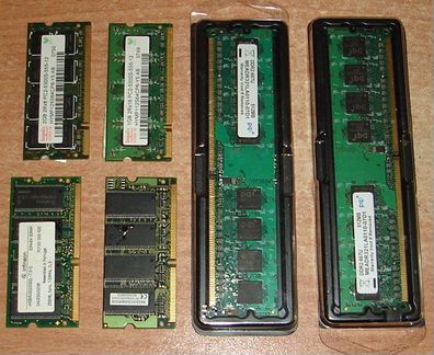 Память PC133 DDR DDR2 256, 512 Mb, 1, 2 Gb