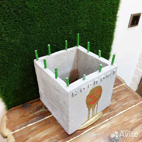 Лофт ваза бетон