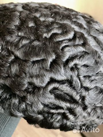 Берет каракулевый, шапка женская натуральный мех