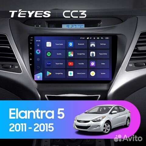 Магнитола Teyes CC3 3/32 для Hyundai Elantra MD