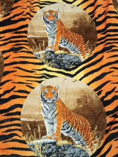 Новый плед тигр 180*200