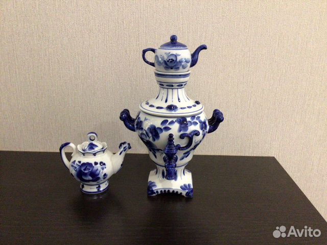 Самовар гжель