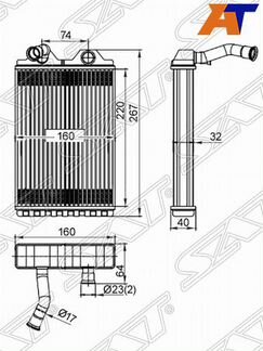 Радиатор отопителя салона toyota camry USA
