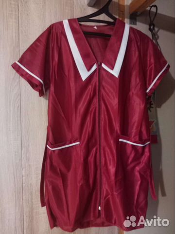 Халат для продавца(синий и бордо)