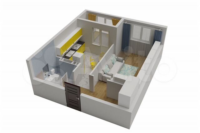 1-к. квартира, 37,9 м², 5/9 эт.