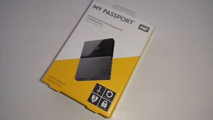 Внешний HDD WD My Passport 1 тб (wdbbex0010BBK)