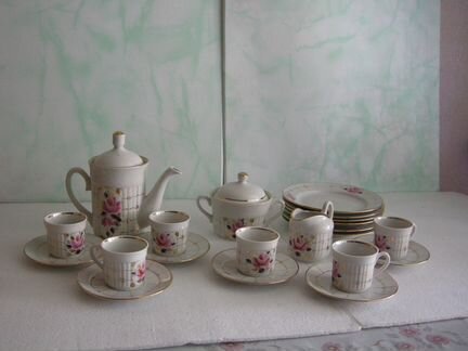 Сервиз Кофейный хайта на 6 персон 21 предмет Новый