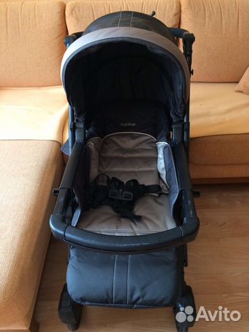 Кoляcкa-тpaнcфopмep лёгкая с перекидной ручкой Peg