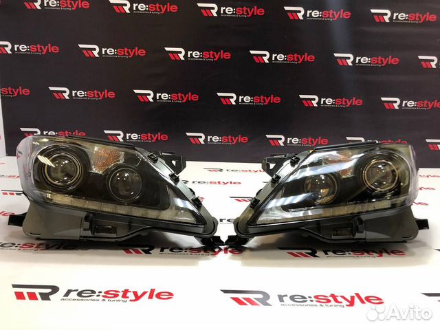 Фары Lexus LX570 12-15г Темные Led Качество