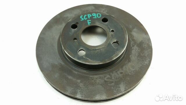 Тормозной диск передний Toyota Vitz SCP90