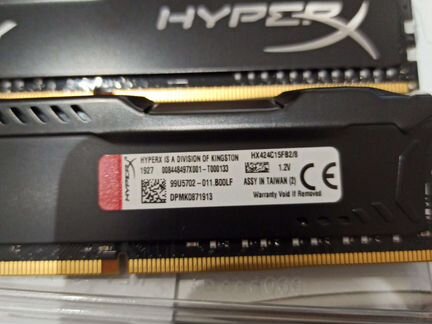 DDR4 Kingston HyperX 2x8Gb (16Gb)