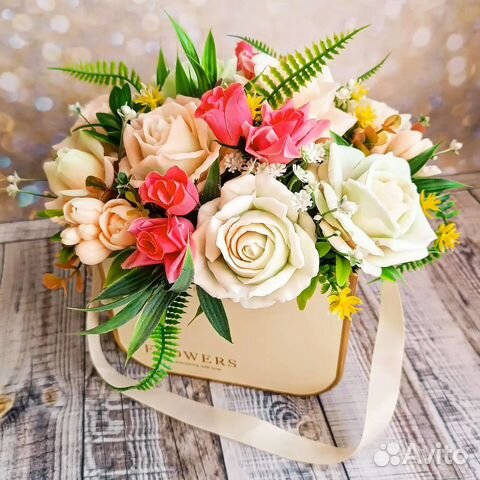 Букет из мыла ручной работы