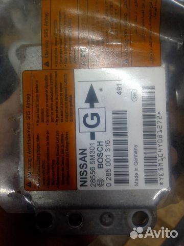 Блок SRS 0 285 001 316 nissan almera N 16