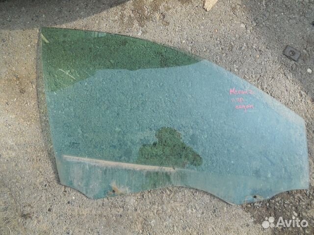 Стекло двери передней правой для Renault Megane II