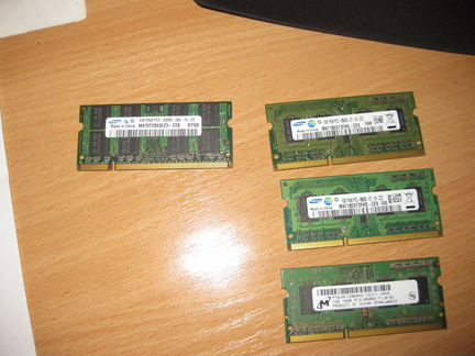 Оперативка sodimm DDR2 DDR3 1Gb