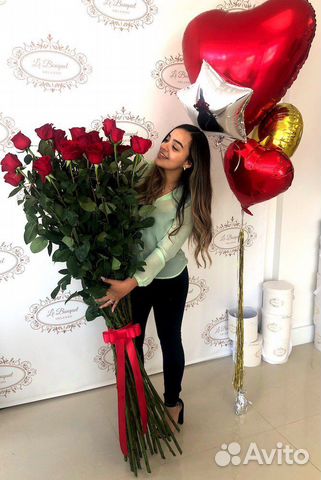 Цветы, букеты. Розы-гиганты