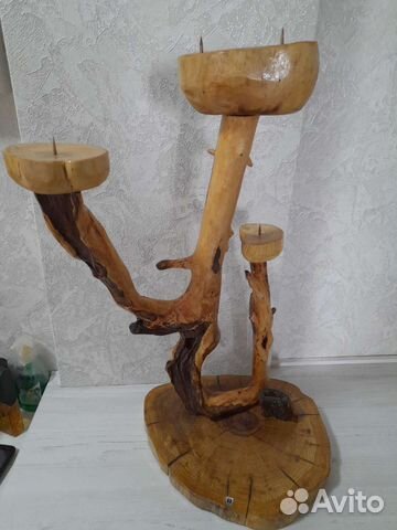 Подсвечник из дерева (дуб,клёна)