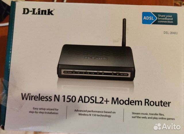 D-Link Wireless N150 adsl2+ Модем Роутер