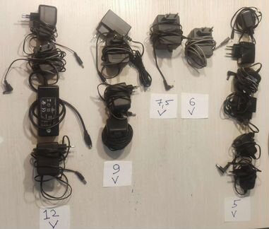 Блоки питания 5, 6, 6,5, 7,5, 9, 12, 24, 32v