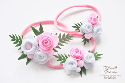 Повязки на голову из фетра