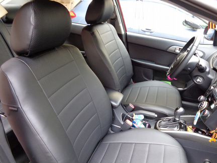 Чехлы Киа Церато 2. Авточехлы из экокожи