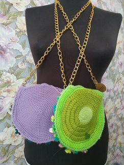 Вязаные сумочки для девочек и девушек