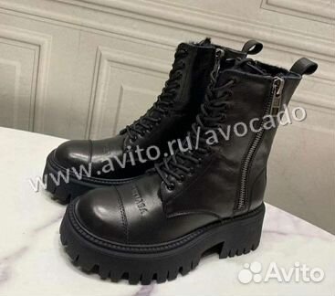 Кожаные ботинки