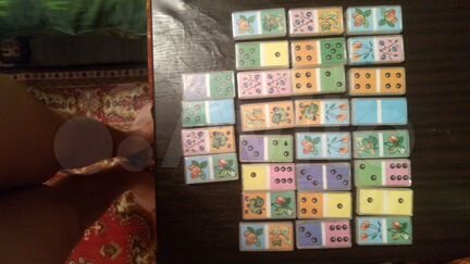 Детское домино времён СССР в хорошем состоянии