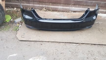 Тойота камри v70 задний бампер оригинал чёрный