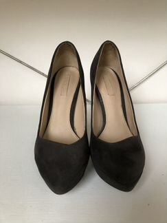 Темно-коричневые замшевые туфли Зара 36 р