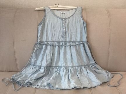 Сарафан светлый джинс Mango S