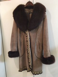 Дубленка натуральная женская размер 48-50