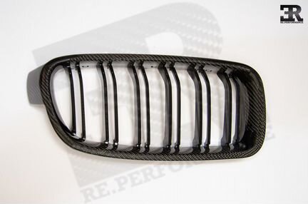 Решетки радиатора ноздри BMW F30 F80 Карбон Carbon