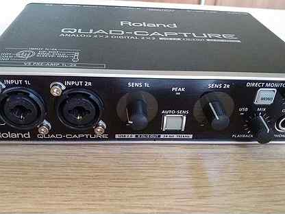 Звуковая карта quad capture roland quad