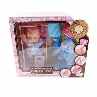 Кукла Shantou Gepai 30см в кроватке 6625-4B