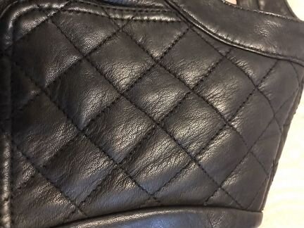 Куртка stefanel кожаная женская размер ит 42 (44 р