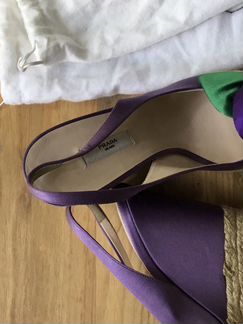 Шелковые туфли Prada,новые, оригинал, 35 р
