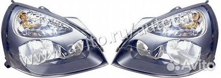 Передняя фара Рено Симбол 2002-2008 черная