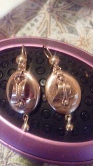 Серьги 583 пробы самоварчики