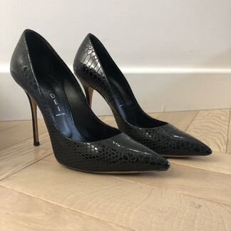 Туфли лодочки Casadei, Италия, 37 размер, чёрные с