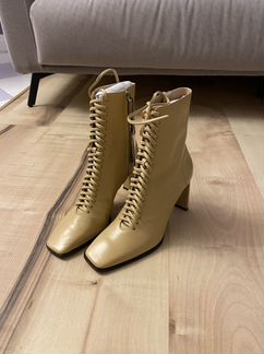 Ботильоны Zara кожаные