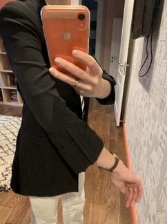 Пиджак чёрный bershka рукав 3/4