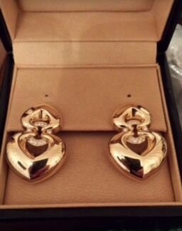 Серьги Bvlgari с бриллиантами оригинал