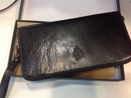 Портмоне клатч из натуральной кожи