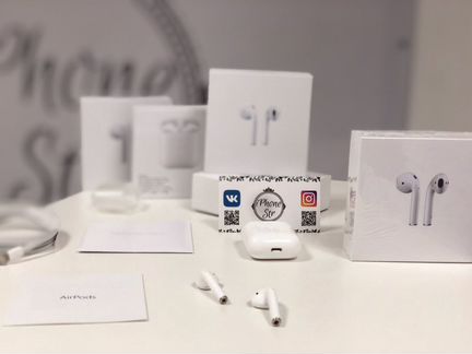 AirPods новые + чехол в подарок