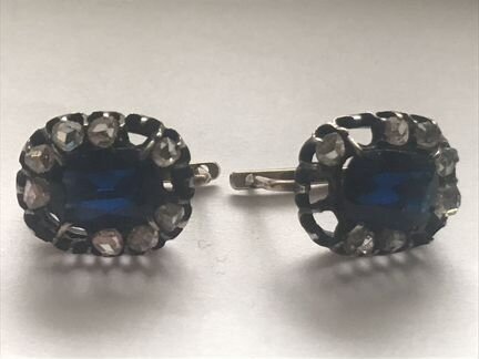 Антикварные золотые серьги